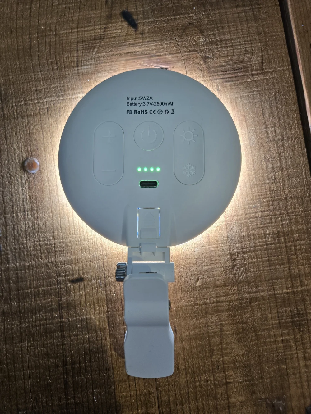 Portable Clip-On LED Light - White
